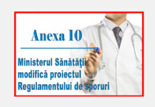 Ministerul Sănătăţii modifică proiectul Regulamentului de sporuri